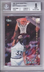 Shaquille O'Neal 1996 Visions Update Basketball #U101 BGS 8 Pop 1 None Higher - Bild 1 von 2