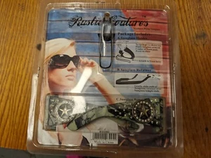 Rustic sunglasses Contour All in one UV400 Camouflaged Star rhinestones Visor ho - Picture 1 of 5