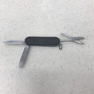 Faca de bolso vintage BARLOW CHAVEIRO 1,5” lâmina tesoura arquivo madeira - Imagem 1 de 4