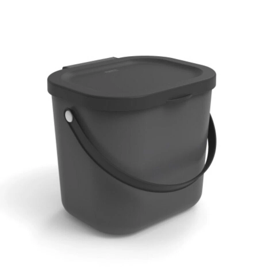 Rotho ALBULA Komposteimer, 6L - Anthrazit (EKS103296)