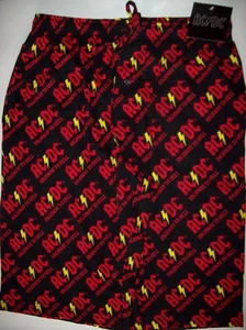 Pantalones cortos de salón ACDC Ropa de dormir Pantalones cortos Pijama para hombre S M L XL Highway to Hell Nuevos - Imagen 1 de 4