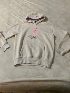 NWT GIRLS JORDAN JUMPMAN FLIGHT PULLOVER HOODIE LARGE - Picture 1 of 7