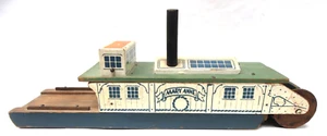 1930's Holgate Toys wooden STERN WHEEL "MARY ANNE" FERRY BOAT 21.5" long - Picture 1 of 10