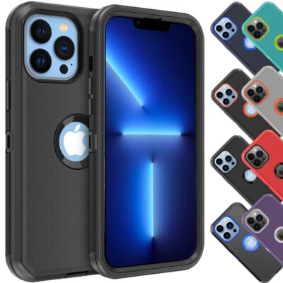 For Apple iPhone 13 12 Pro Max 11 XR Case Shockproof Heavy Duty Rugged TPU Cover - Image 1 of 4