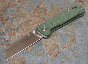 QSP Knife PENGUIN QS130C Messer D2 Stahl Leinen Micarta Copper Washer Gürtelclip