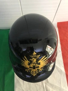 ELMETTO TEDESCO FREGIO DORATO DA ESPOSIZIONE RESTAURATO NO CAPPELLO WW2 COD.2 - Foto 1 di 7