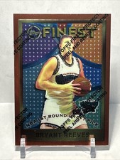 1996 Topps Finest Basketball Bryant Reeves 1st Round Pick W/Protective Coating