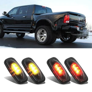 4x Smoked LED Fender Side Marker Lights For 03-09 Dodge RAM 2500 3500 Dually Bed - Picture 1 of 10