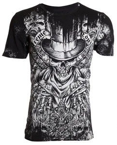 Xtreme Couture Affliction Men's T-Shirt OFFERING Skull Black Tattoo Biker S-3XL - Picture 1 of 8