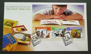 1999 New Zealand Health Stamp Issue - Children's Books Miniature Sheet MS on FDC - Picture 1 of 2