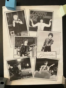 Blondie 1979 black and white rolled poster all 6 Parallel Lines era - Picture 1 of 5