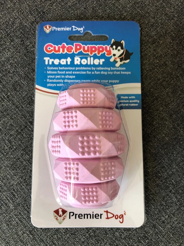 PREMIER MASCOTA PERRO CACHORRO GOLOSINA RODILLO KONG - JUGUETE ROSA - NUEVO EN CAJA Foto 1 de 2