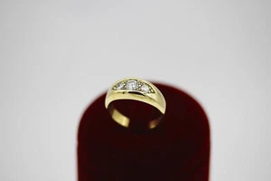 Anillo señora oro amarillo 14k 3 brillantes aprox. 0,65ct. T. 58 aprox. 7,4 g - Imagen 1 de 5