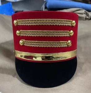 Military Marching Band White Peak Cap, Peaked Hat Headgear - Picture 1 of 10