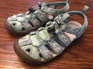 Keen Newport Water Sport Sandal Women size 6.5 Narrow Aqua Diamond Pattern - Picture 1 of 6