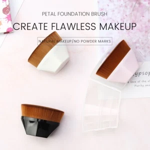 Base Maquillaje Cepillo Rostro Impecable Polvo Líquido Cosméticos con Estuche - Imagen 1 de 9