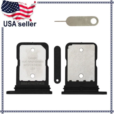 OEM Black SIM Card Tray Holder Slot Pin For Google Pixel 4 5 6 7 8 9 Pro XL 5G