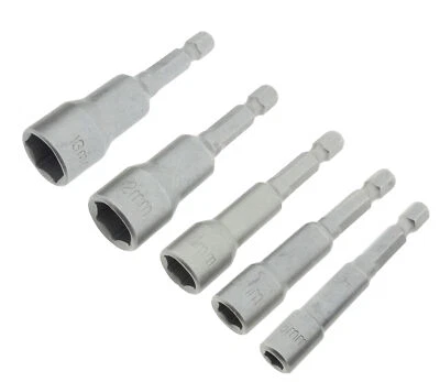 Bit Adapter auf Nuss 6-8-10-12-13mm Set Bitadapter Nussadapter Akkuschrauber NEU - Bild 1 von 4