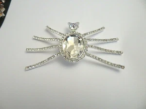  EISENBERG ICE SIGNED SILVER TONE SPIDER BROOCH - Picture 1 of 3