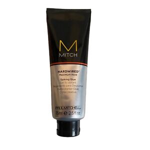 Paul Mitchell Mitch Hardwired Spiking Glue 75ml Tube Maximum Hold Discontinued