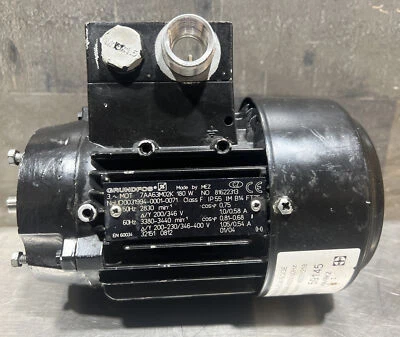 Motor bomba refrigerante de inmersión vertical Grundfos 7AA63M02K 3440 RPM 230/400V. Usado Foto 1 de 4