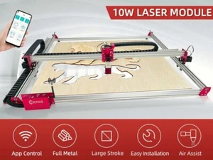 Máquina de grabado láser CNC 2 en 1 de 39,37 × 39,37 pulgadas con láser de 80 W - Imagen 1 de 13
