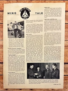 1953 APR Civil Air Patrol Wing Talk De Colección Revista Artículo Maj Harold "Sam" Hill - Imagen 1 de 6