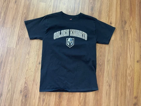 Las Vegas Golden Knights NHL HOCKEY Men's Black Size Medium T Shirt! Cover