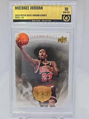2009 Upper Deck Jordan Legacy Michael Jordan GOLD #79 Golden Grading💎MINT 10  - Image 1 of 4
