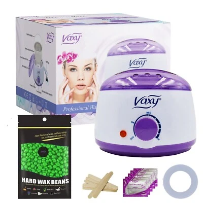 All- in-One Wax Warmer Hair Removal Beauty Kit- Heater Pot, Waxing Beans & More - Image 1 of 4