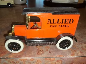 ERTL COLLECTIBLES FORD 1913 MODEL “T” VAN ALLIED VANS DIE-CAST COIN BANK - Picture 1 of 6