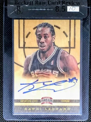 2012-13 Kawhi Leonard Rookie Auto BGS 10 / 8.5 🔥 Panini Threads RC Graded - Image 1 of 2