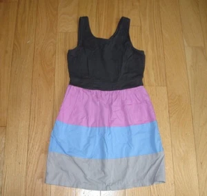  Girls American Eagle 77 KIDS Colorblock Dress w/ Pockets Sz 7/8  - Picture 1 of 1