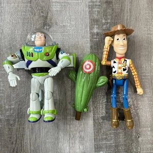 Vintage Thinkway Toy Story Super Sonic Buzz Lightyear & Fighter Woody (unvollständig) - Bild 1 von 10