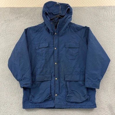 Vintage LL Bean Jacket Mens XL Blue Baxter State Parka 90s Lined Hooded Outdoor - Image 1 of 4
