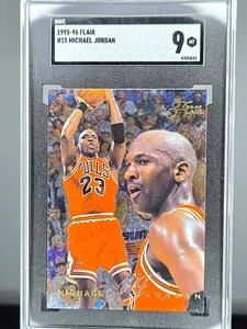 1995-96 Flair, Michael Jordan, #15, SGC 9 MT - Picture 1 of 2