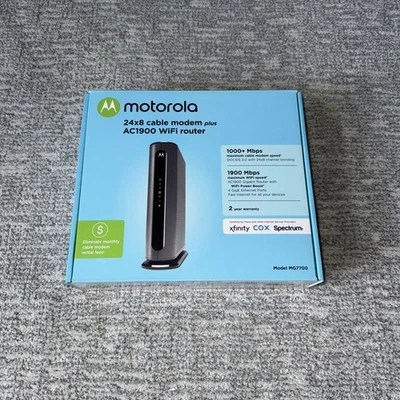 Motorola MG7700 AC1900 Dual-Band DOCSIS 3.0 Cable Modem Router  - Image 1 of 2
