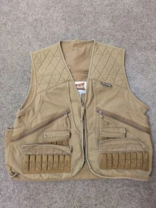 Gamehide Hunting Vest Mens Large Safari Brown Shell Holders Style No. 300 - Picture 1 of 17