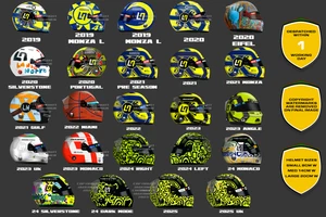 Pegatinas para cascos de F1 Lando Norris McLaren 2022 - Scuderia GP - Imagen 1 de 30