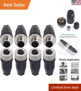 Waterproof  12mm Circular Connector - Picture 1 of 9