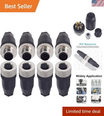 Waterproof  12mm Circular Connector - Image 1 of 4