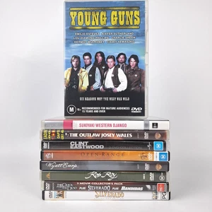 Western DVD Bundle Bulk Lot x 9 13 Movies Region 4 Action Drama Clint Eastwood - Picture 1 of 23