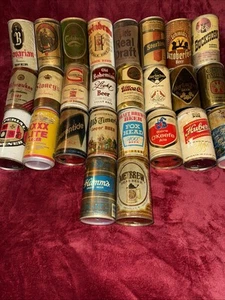 #2 Lot of 26 Vtg Beer Cans Bavarian Laurentide Huber Biere O’Keefe Fox Head Plus - Picture 1 of 8