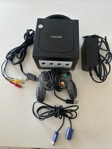 Nintendo GameCube Console (DOL-101) Black in Great Condition w/ Controller Ready - Picture 1 of 16