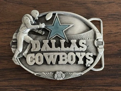 De colección 1985 Siskiyou Dallas Cowboys NFL Oficial Hebilla de Cinturón 2.412/10.000 Foto 1 de 4