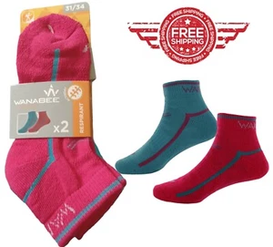 2 pares de calcetines de entrenamiento para niñas forros para zapatos deportivos diseños funky para niños  - Imagen 1 de 4