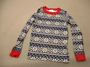 Hanna Andersson Size 6/7 Boys Multicolor 100% Organic Cotton Slim Pajama Top 577 - Picture 1 of 5