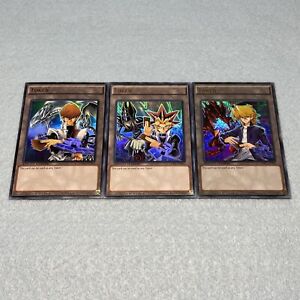 Yugioh Yugi + Kaiba + Joey LDK2 Limited Ed Ultra Rare 3 Card Set NM