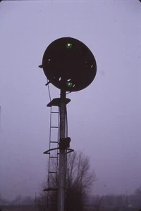 Original Fuji Railroad Slide B&O Baltimore & Ohio Position Signal - Picture 1 of 1