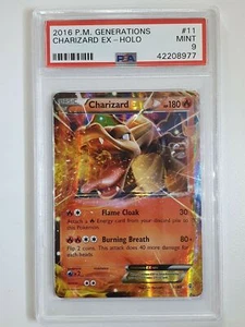 2016 Pokemon Charizard EX 11/83 HOLO PM Generations - PSA 9 - Picture 1 of 2